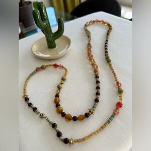 Banana Republic Long Beaded Necklace